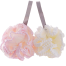 Bath Sponge Soft Net Foaming Rich Bath Ball New Splicing Color Large Bath Flower Bath Ball Household Toiletries - 1 pcs image