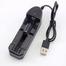 Battery Charger One Slot Universal Charging For Rechargeable 3.7v Lithium Battery image