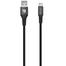 Baykron BA-TC-F-BLK3.0 Cable Type C 3 M 3A - Black image