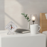 Be Chanda Alarm Table Clock Be White image
