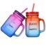 Beautiful Multi Color Mason Drinking Jar for Daily use With Portable Straw image