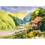 Mahmudur Rahman Rial Beauty of Bandarban Watercolor Riverscape - (18x15) Inches image