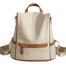 Beige and Brown Convertible Anti-Theft Backpack image