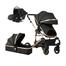 Belecoo 2-in-1/3-in-1 Baby Stroller: High Landscape, Reclining, Foldable image