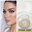 Bella Mint Gray Elite Color Contact Lens With Kit Box image