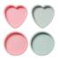Big Heart And Round Shape Design Silicon Cake Mold (1 pcs) image