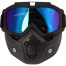 Biker Safety Goggles Mask Wind And Dust Protective Adjustable Helmet Mask image