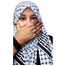 Shilpaholic Black and White Keffiyeh Scarf image