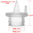 Breast Pump Accessories Duckbill Valve With Inner Diameter of About 1.7 cm (Outside The Sleeve) - 1 pcs image