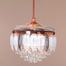 Breezelux Alpha 48 Inch Crystal Retractable Luxury Decorative Silent Underlight Invisible Blade Chandelier With Remote Ceiling Fan (Rose Gold) image