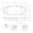 Brembo Front Brake Pad P83071N (Toyota Harrier AVU60・65W/ZSU60・65W) image