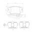 Brembo Rear Brake Pad P83089N (Toyota Harrier AVU60, 65W/ZSU60, 65W) image