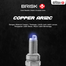 Brisk Super Racing AR12C Spark Plug Long Thread For Motorcycle 1 Pcs image