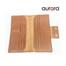Aurora Brown leather long wallet image