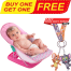 Buy Deluxe Baby Bather Shower Bath Tub - (fdm_zitx_c882) With Tom and Jerry Random Key Ring (Any One) FREE image
