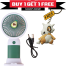 Buy Hand Table Mini Clip Fan USB Portable Charge Battery Desk Cooling Small Fan (Get One Pokemon Keyring FREE) image