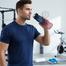 Buy Spirit Motivational Sports Water Bottle Blue Rate 1000ml (Get One Pokemon Keyring FREE) image