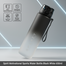 Buy Spirit Motivational Sports Water Bottle Black White 650ml (Get One Pokemon Keyring FREE) image