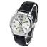 Casio Black Leather Quartz Men's Watch image