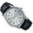 Casio Black Leather Quartz Men's Watch image