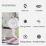 COROID-Table Fan High Speed, Powerful Rechargeable 1.5 Watts Table Fan with 21 SMD LED Light, Table Fan for Home, Office Desk, Kitchen, High Speed Table image