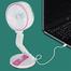 COROID-Table Fan High Speed, Powerful Rechargeable 1.5 Watts Table Fan with 21 SMD LED Light, Table Fan for Home, Office Desk, Kitchen, High Speed Table image