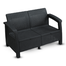 Caino Sofa Double W/O Foam - Black image