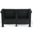 Caino Sofa Double W/O Foam - Black image