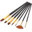 Camel Artists Acrylic Colour 20 ml Tube, 12 Shades And Artists Paint Brush Set, 7 Pcs image