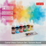 Camel Glass Colours Set (Solvent Based) 5 Colors 1pc Medium 1pc Liner for Glass Painting image