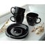 Carine Cup And Saucer 2 Pcs Set Black image