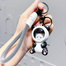 Cartoon Cute Panda Keychain Adorable Animal Keyring Men and Women Kids Bag Pendant Car Key Chain Key Ring Gift for Children. image