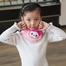 Cartoon Design Children Neck Scarf - Pink image