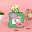 Cartoon Wooden Pencil Holder - Green - 1 Pcs image