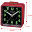 Casio TQ-140-4DF Analog Black Red Table Clock image