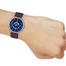 Casio MTP-B135L-2AVDF Men Leather Analog Blue Dial Watch image