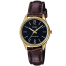 Casio SS Caseback Brown Leather Strap Women's Watch image