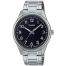 Casio Stainless Steel Black Dial Watch For men image