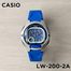 Casio LW-200-2AVDF Standard Digital Kids Resin Belt Watch image