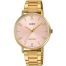 Casio Watch For Women Analog Stainless Steel Band Gold and Pink image