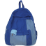 Casual Contrast Color Canvas Backpack - Blue image