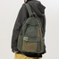 Casual Contrast Color Canvas Backpack - Olive Green image