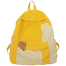 Casual Contrast Color Canvas Backpack Yellow - 1 Pcs image
