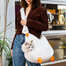 Cat Carrying Bag with Hole Pet Body Holder Travel Backpack for Small Kitten Puppy image