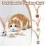 Cat Interactive Ball Toys Bouncy Balls With Feathers For Indoor Cat High Rebound Pet Flutter Balls image