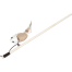 Cat Teaser Playing Stick Wooden Cat Wand Toy for Cats and Kittens-(Mouse-Bell-40cm) image