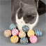 Cat Toys for Indoors Cats Scratch Balls Cat Nip Toys and Woven Wool Rattle Ball image