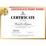 Certificate Print Paper 160GM GLOSSY- 20 Pcs image
