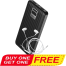 Charg CP 03 10000 Mah 10W Power Bank (Buy 1 Get 1 CHARG DM-E63 3.5MM In-Ear White Wired Earphone FREE) image