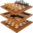 Chess Checkers Backgammon Set 3 in 1 image